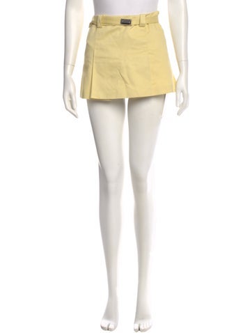 Pre-owned Alexis Mini Skirt In Yellow
