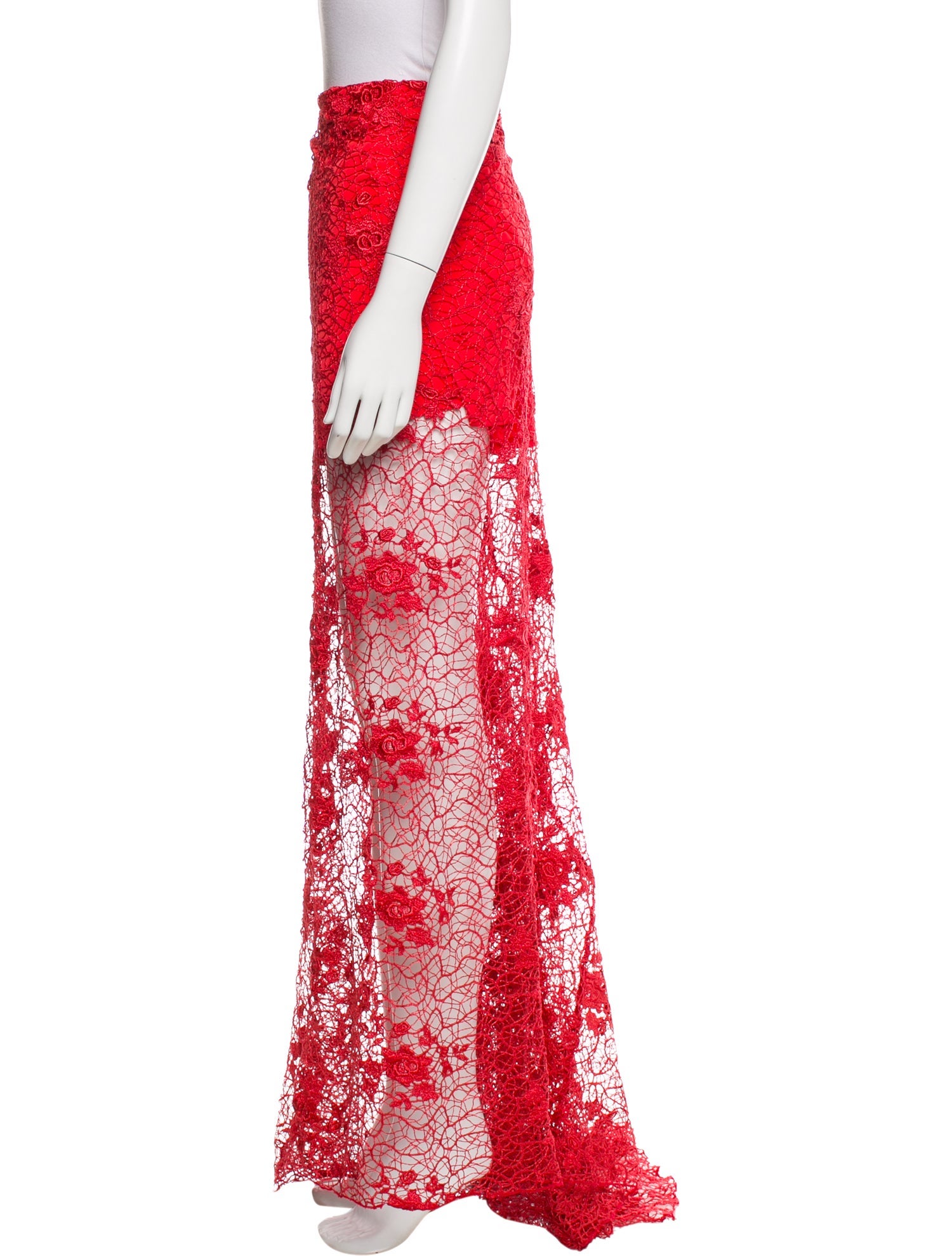 Alexis Lace Pattern Long Skirt