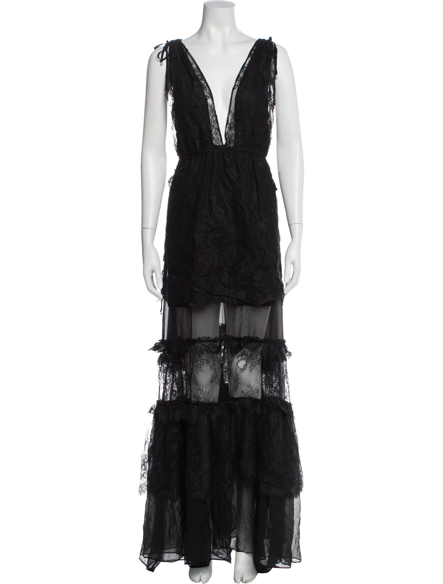 Alexis V-Neck Long Dress