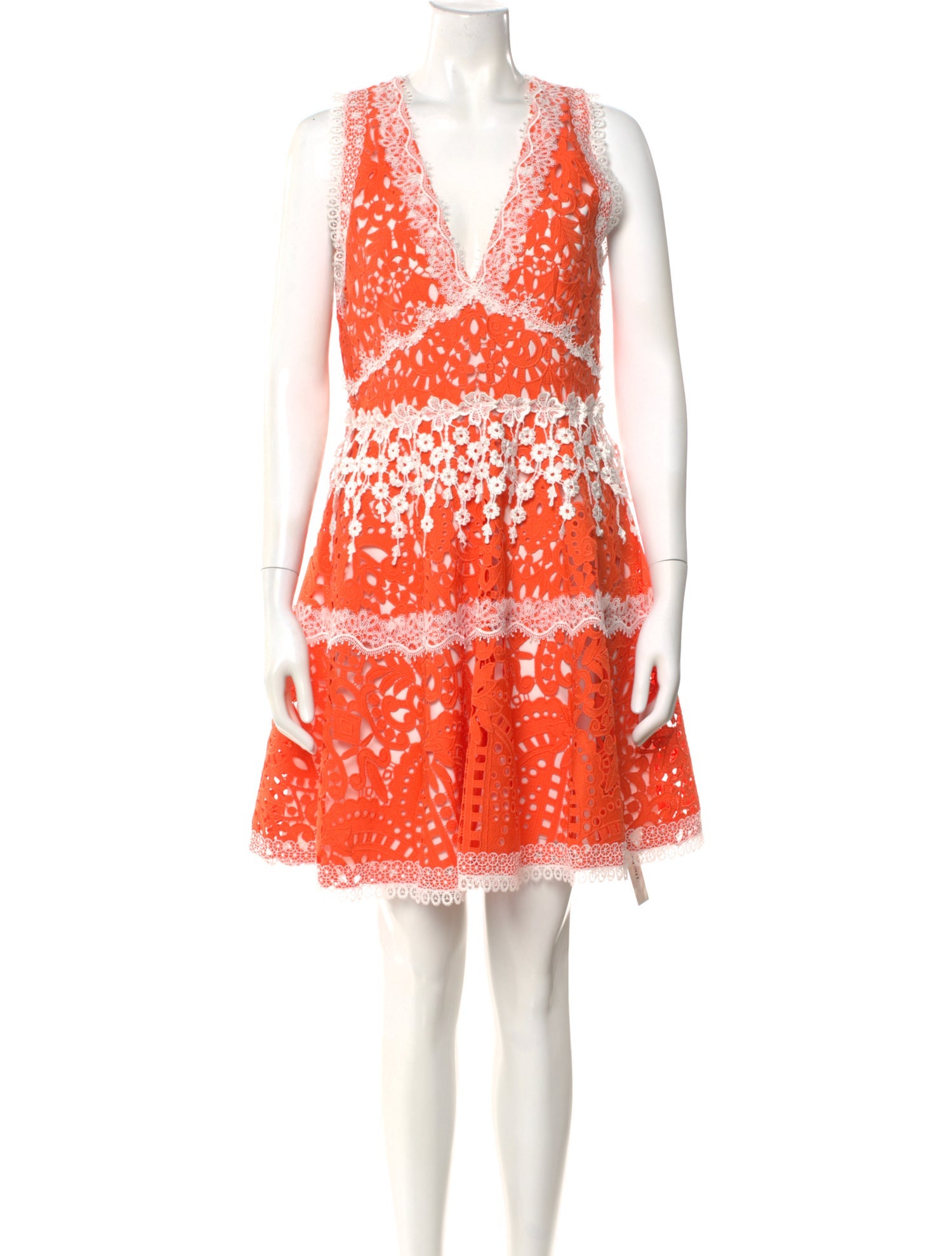 Alexis Lace Pattern Mini Dress