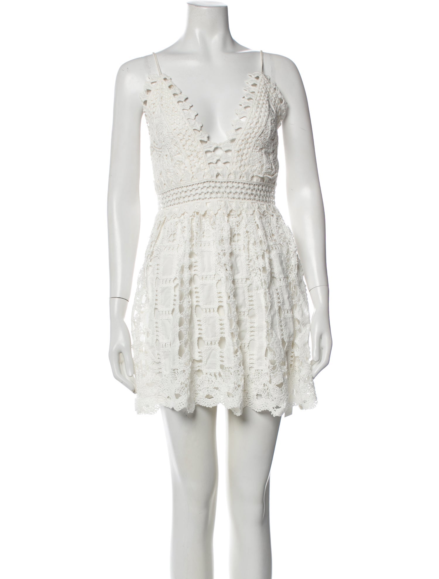 Alexis Lace Pattern Mini Dress