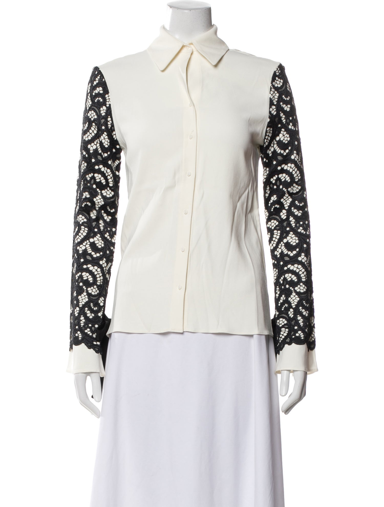 Alexis Nylon Lace Pattern Blouse w/ Tags