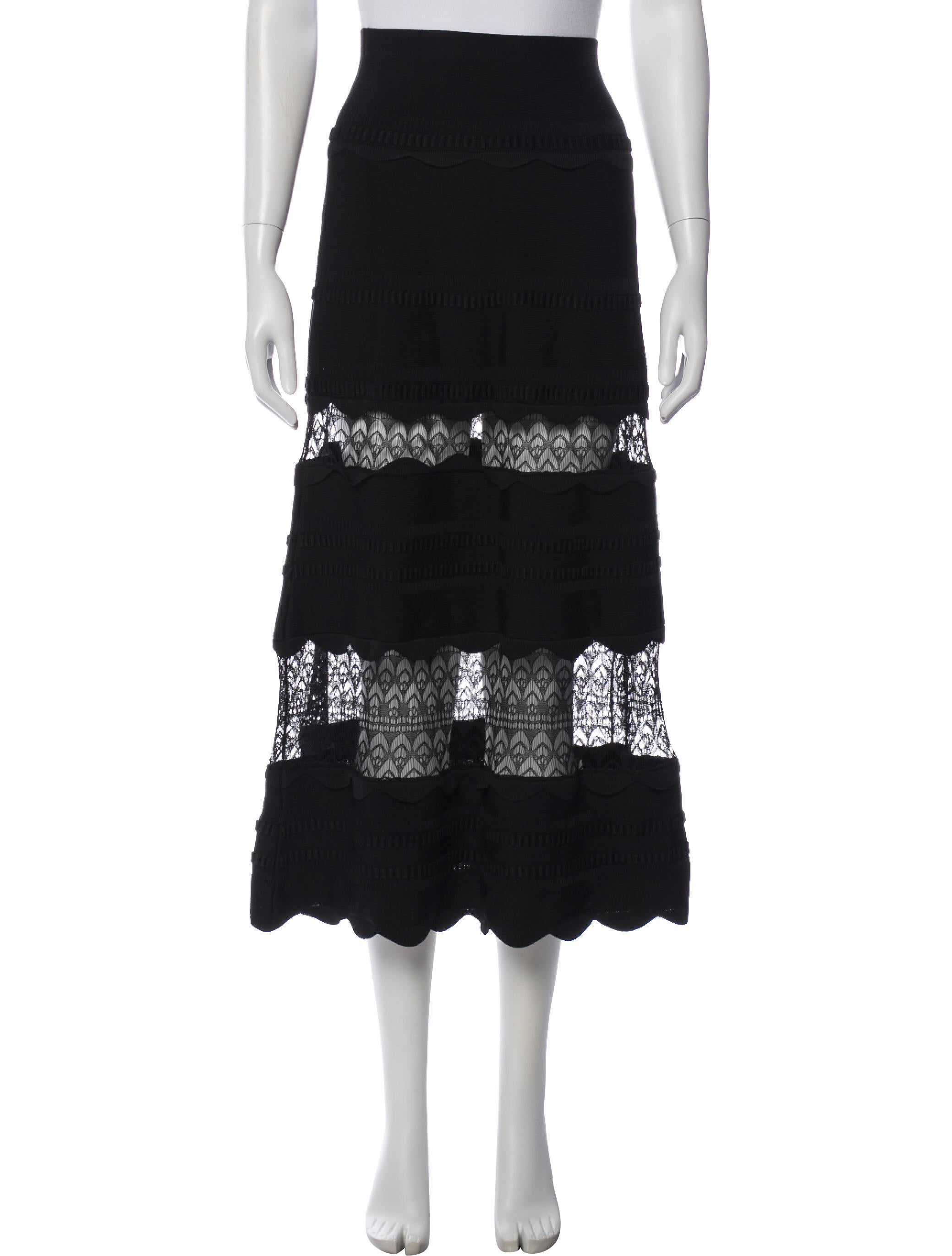 Alexis Lace Pattern Skirt Set