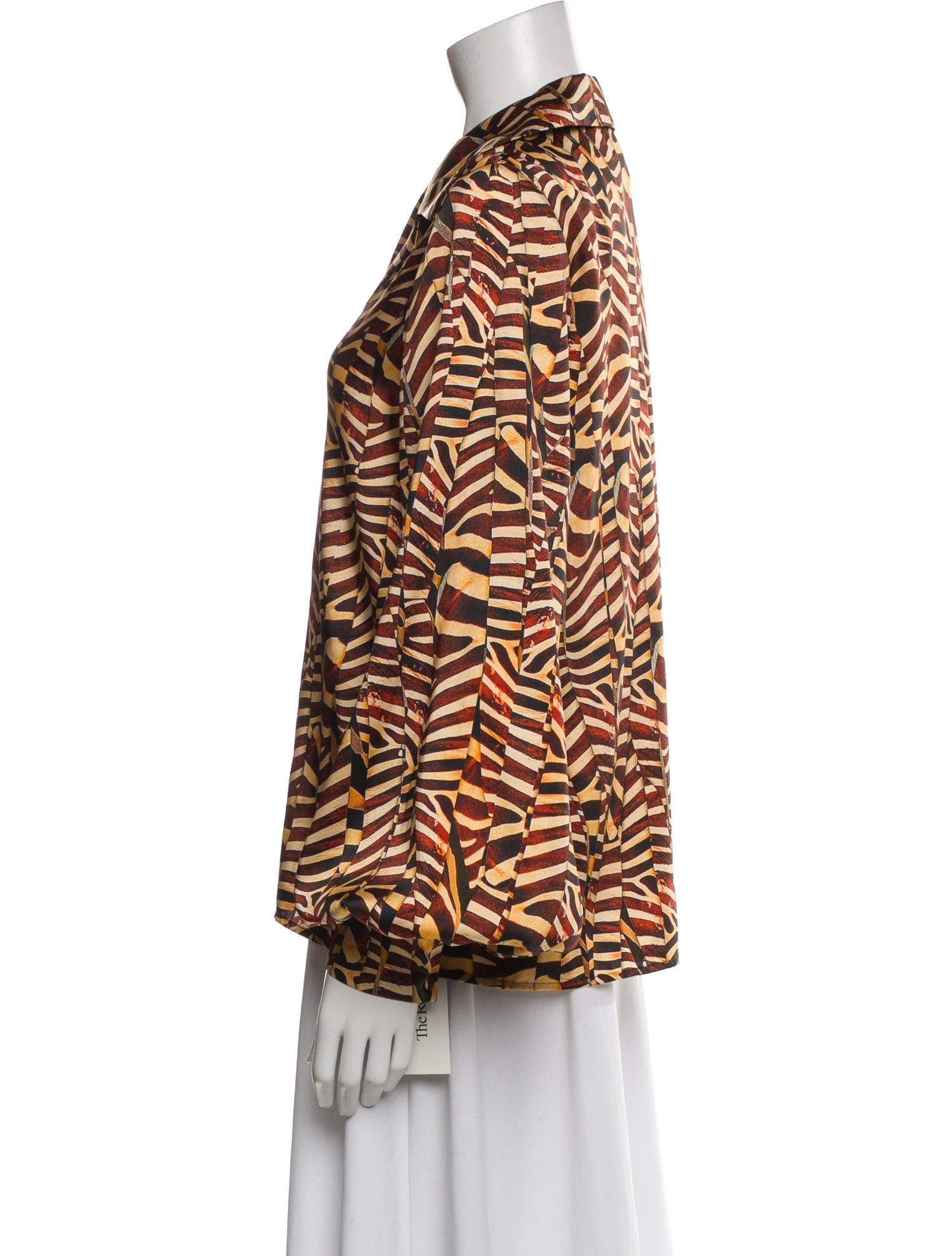 Alexis Printed V-Neck Blouse