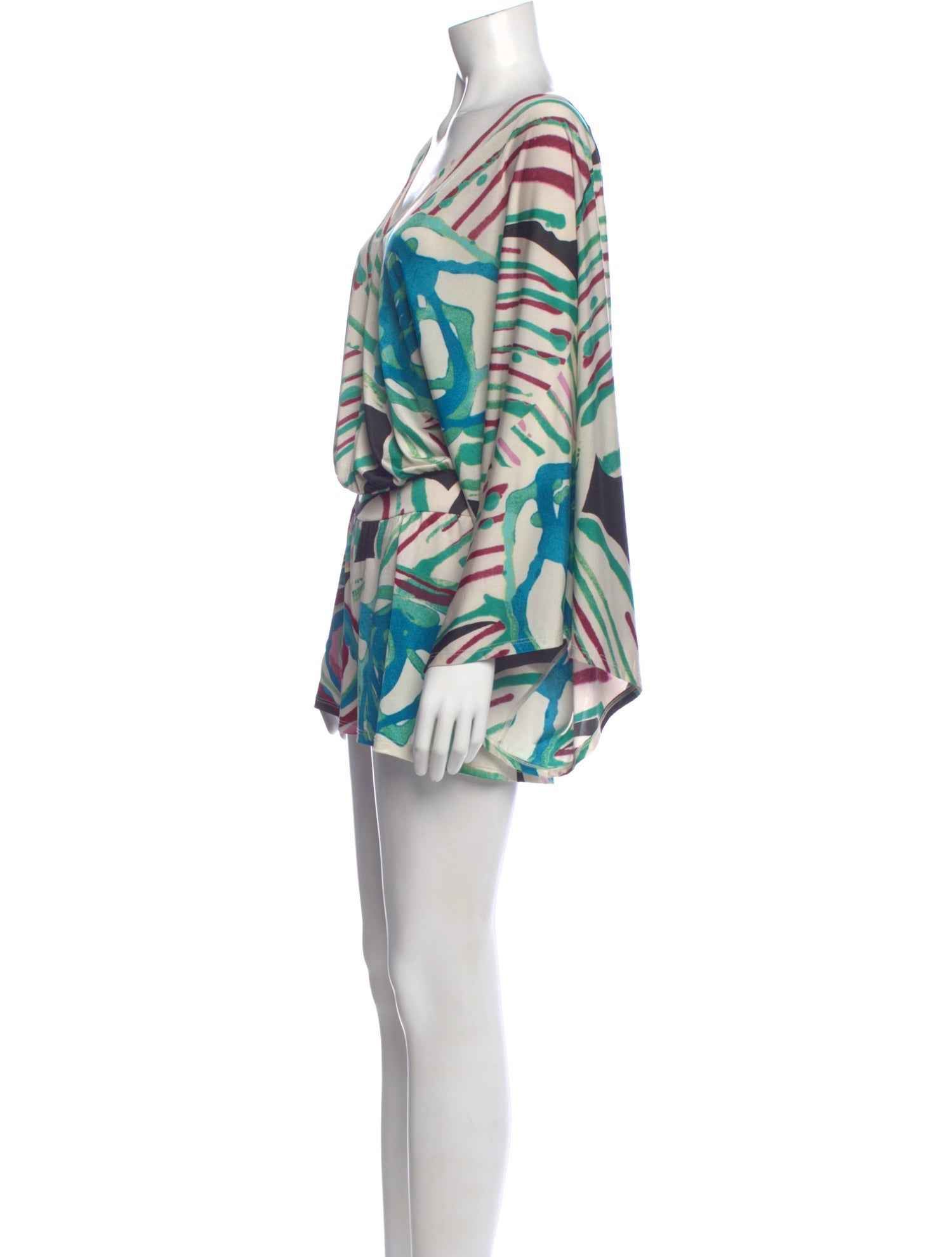 Alexis Printed V-Neck Romper