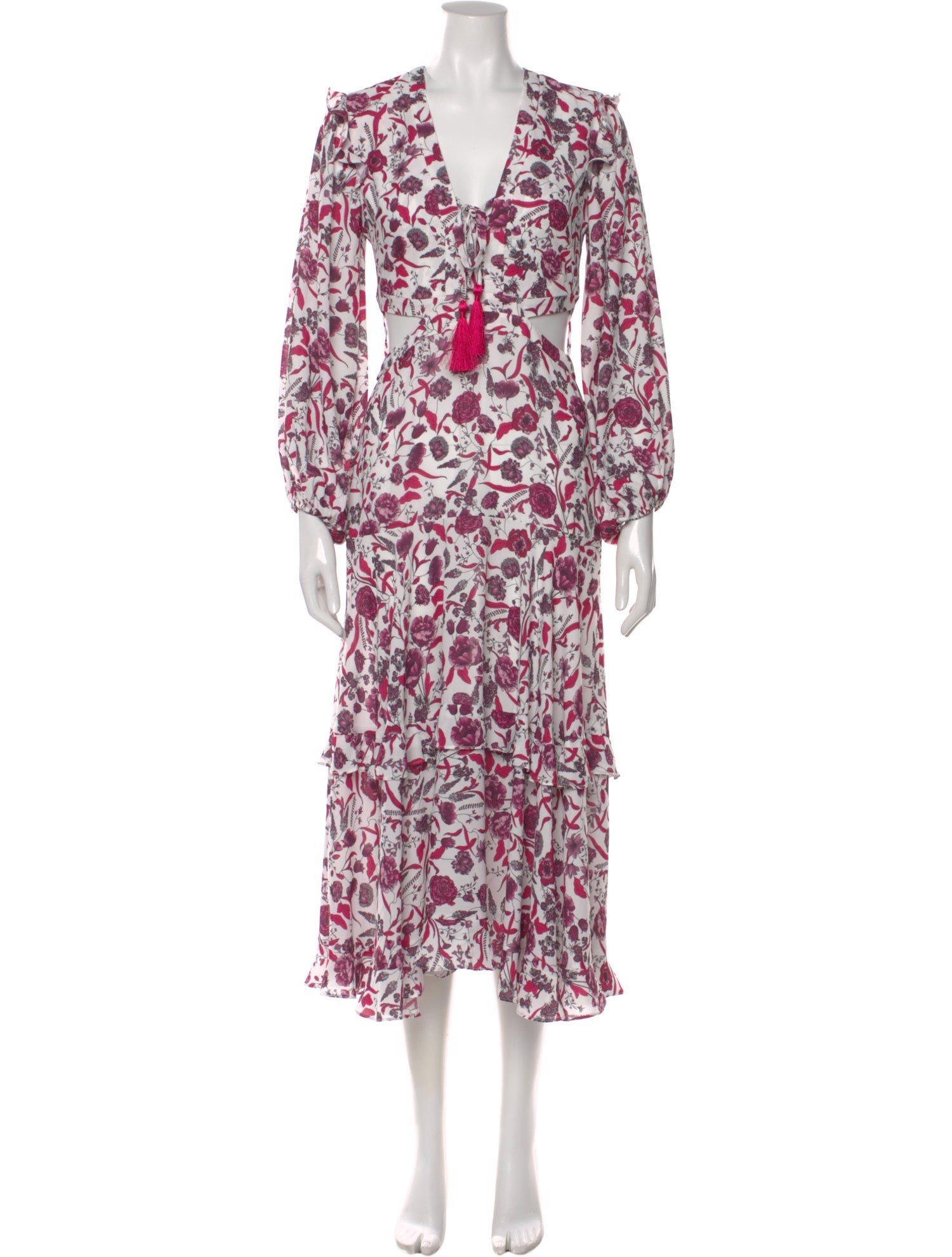 Alexis Floral Print Long Dress