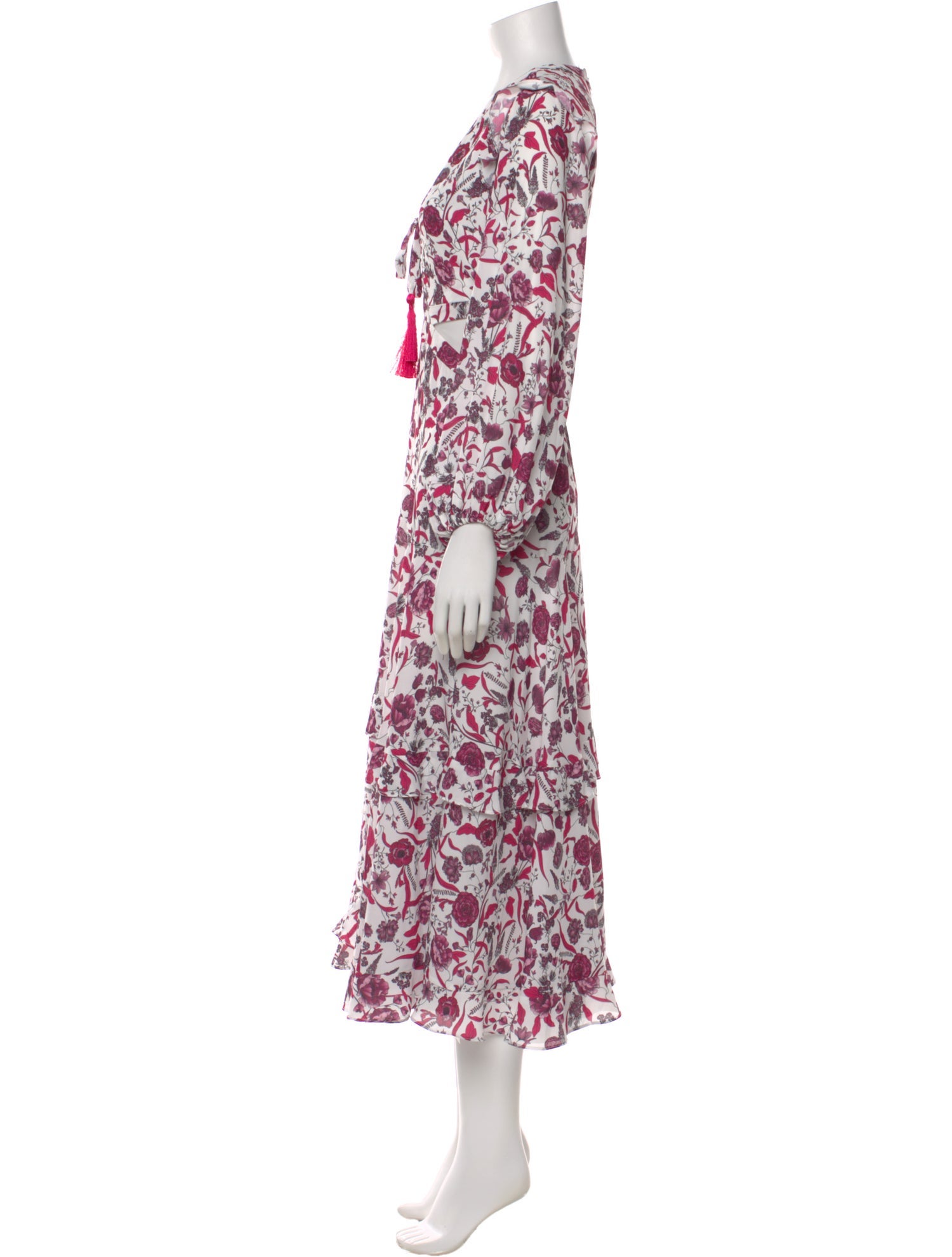 Alexis Floral Print Long Dress
