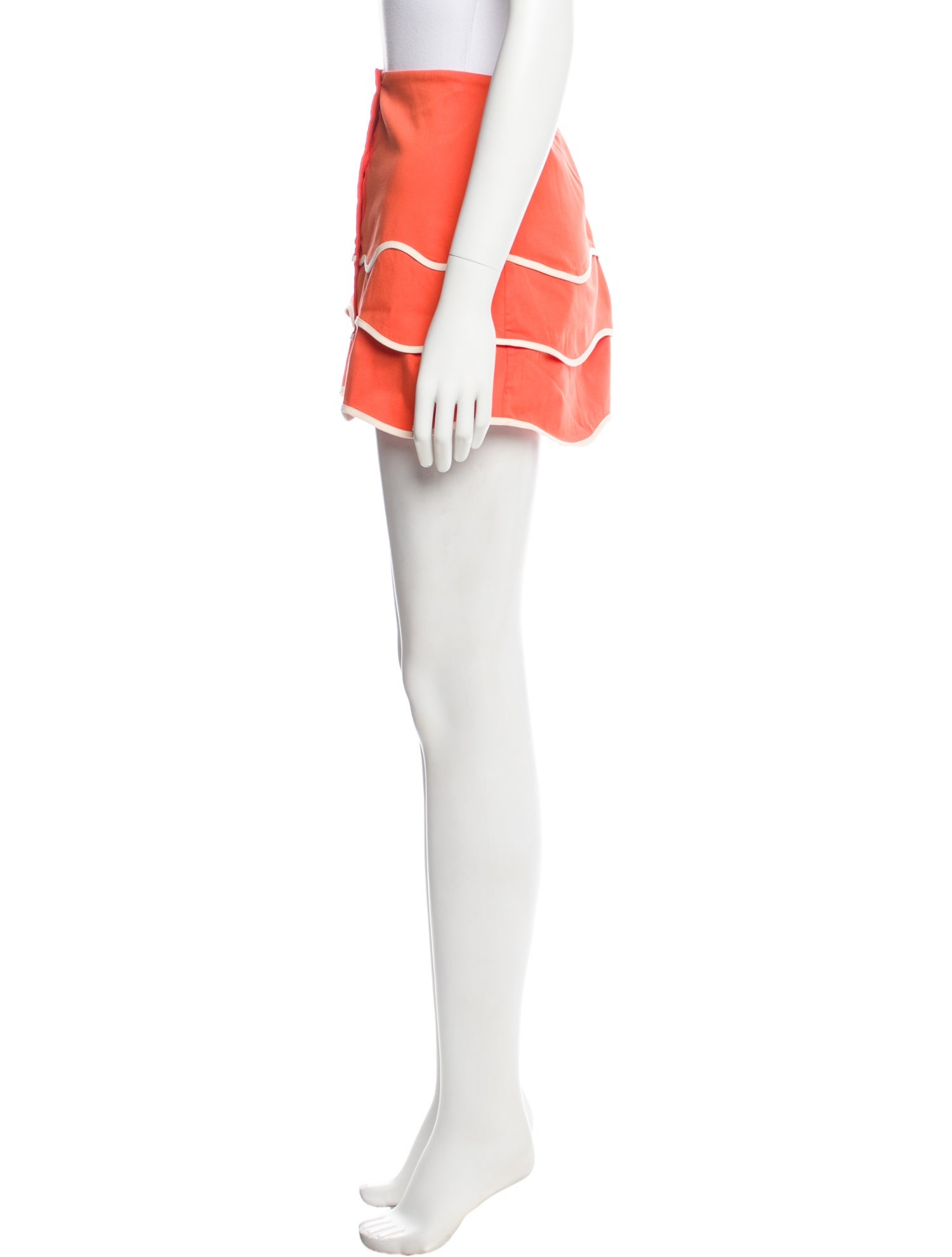 Alexis Ruffle Embellishment Mini Skirt