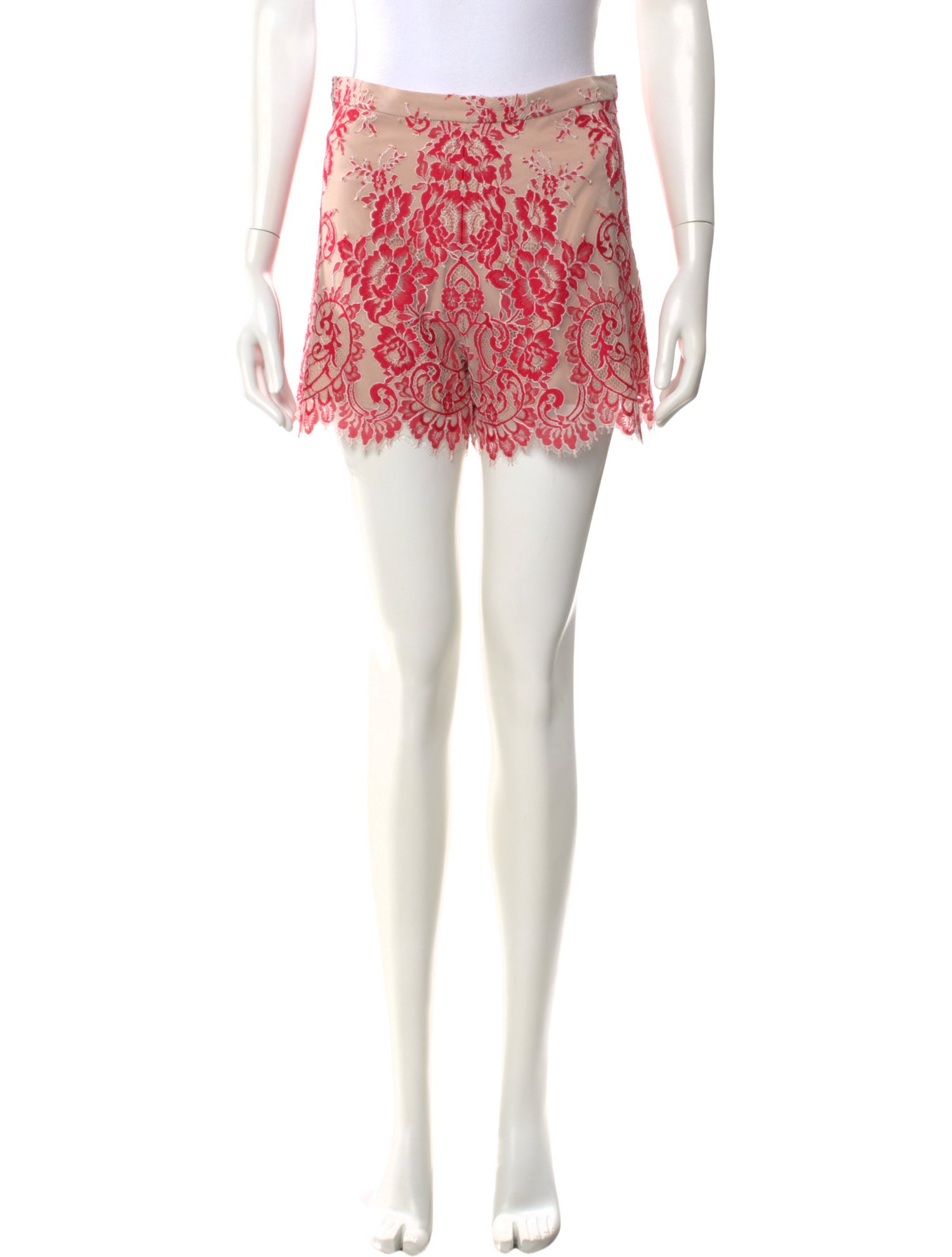Alexis Lace Pattern Mini Shorts