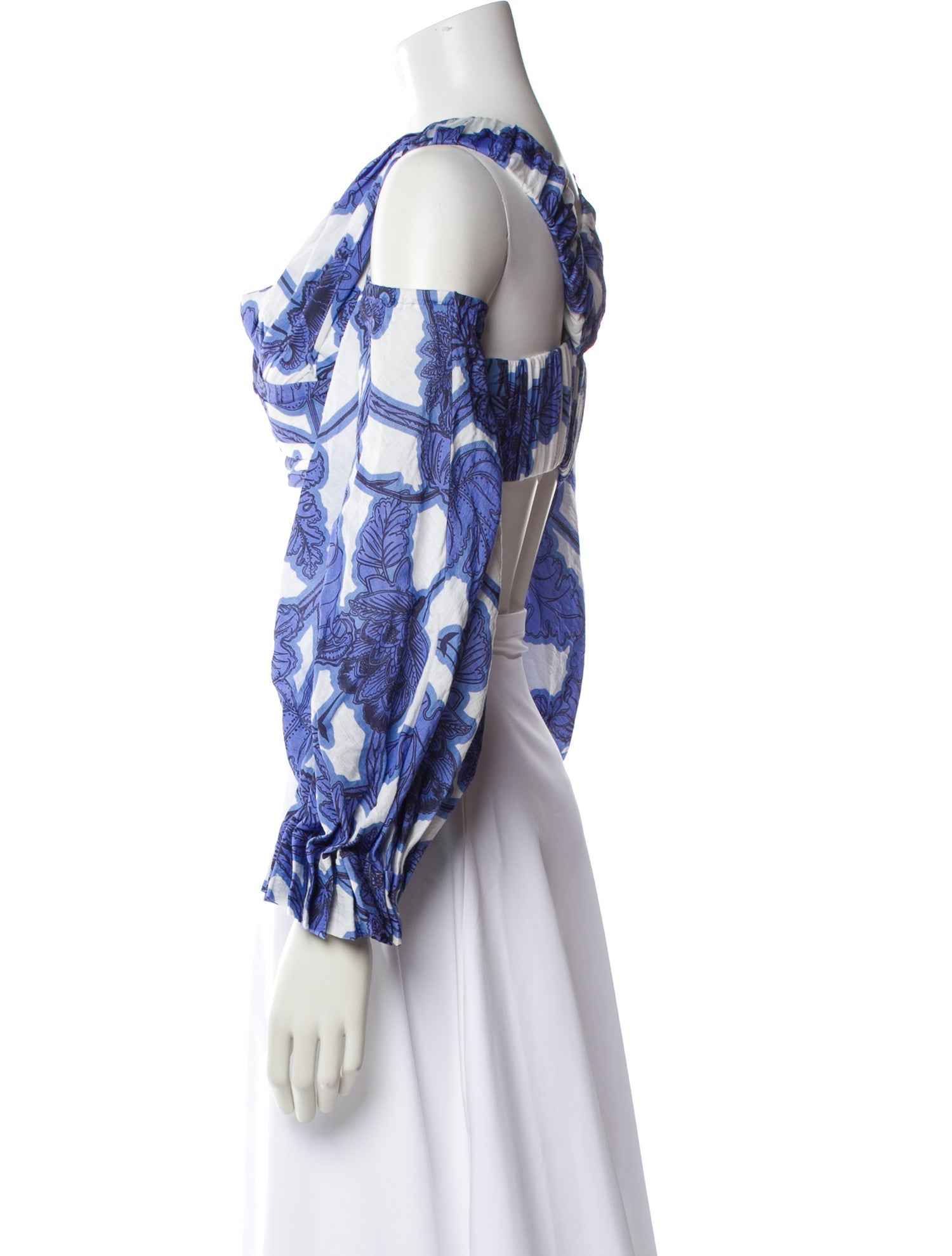 Alexis Floral Print V-Neck Crop Top w/ Tags