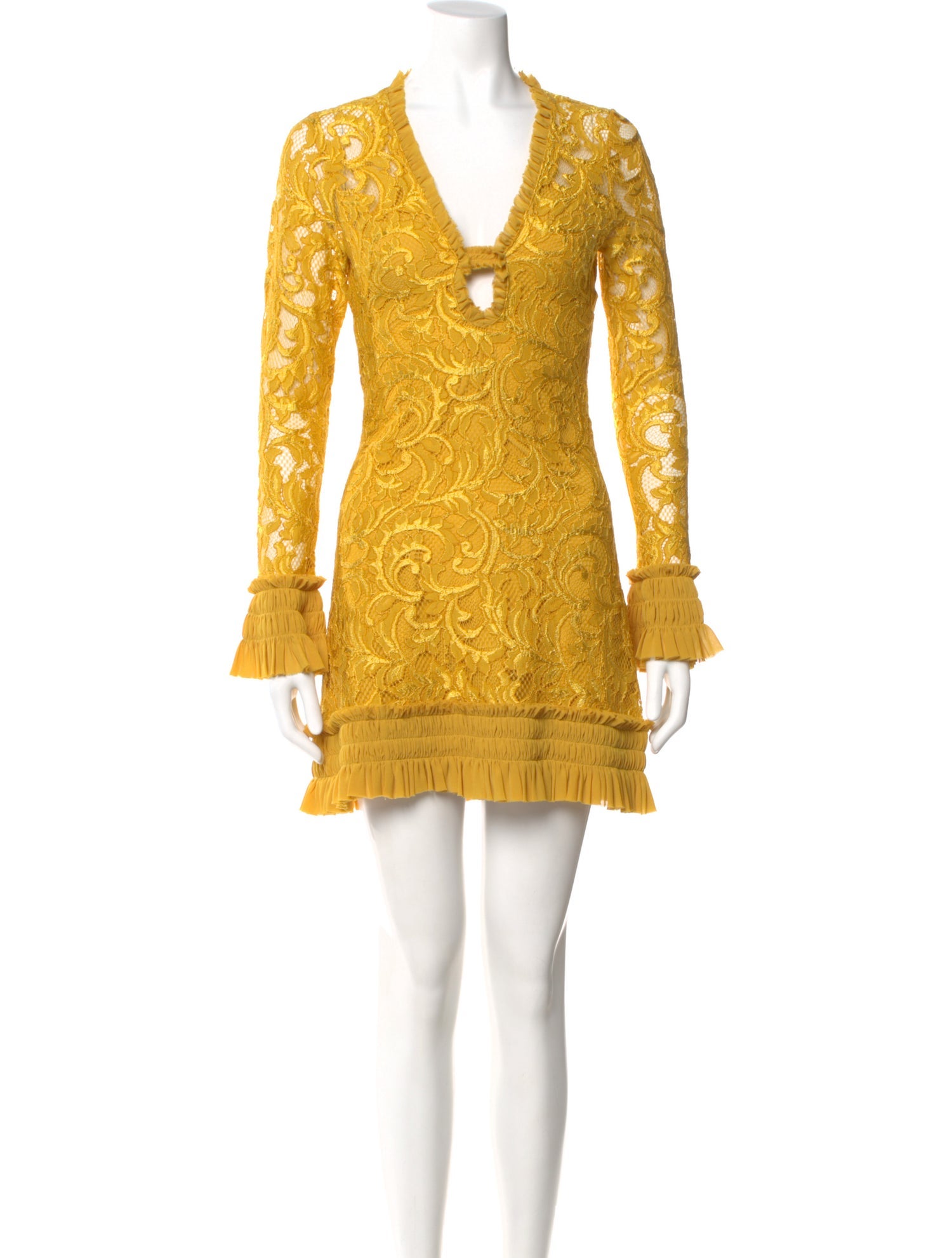 Alexis Lace Pattern Mini Dress