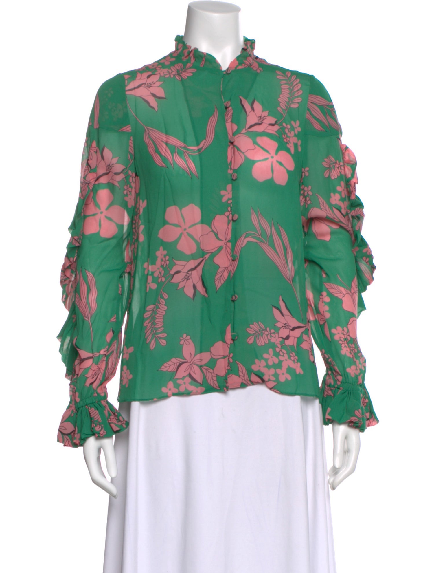 Alexis Floral Print Long Sleeve Blouse