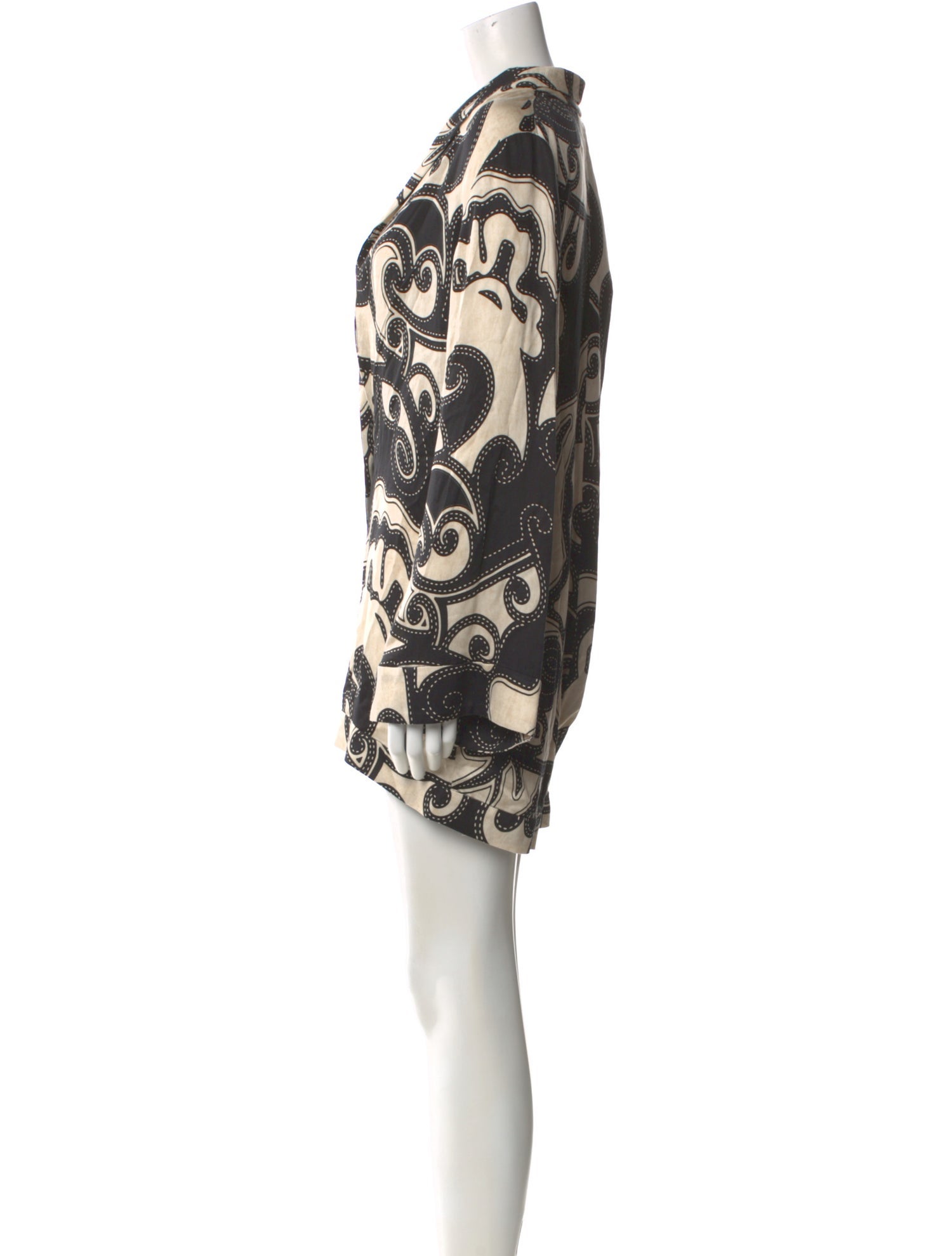 Alexis Printed V-Neck Romper w/ Tags