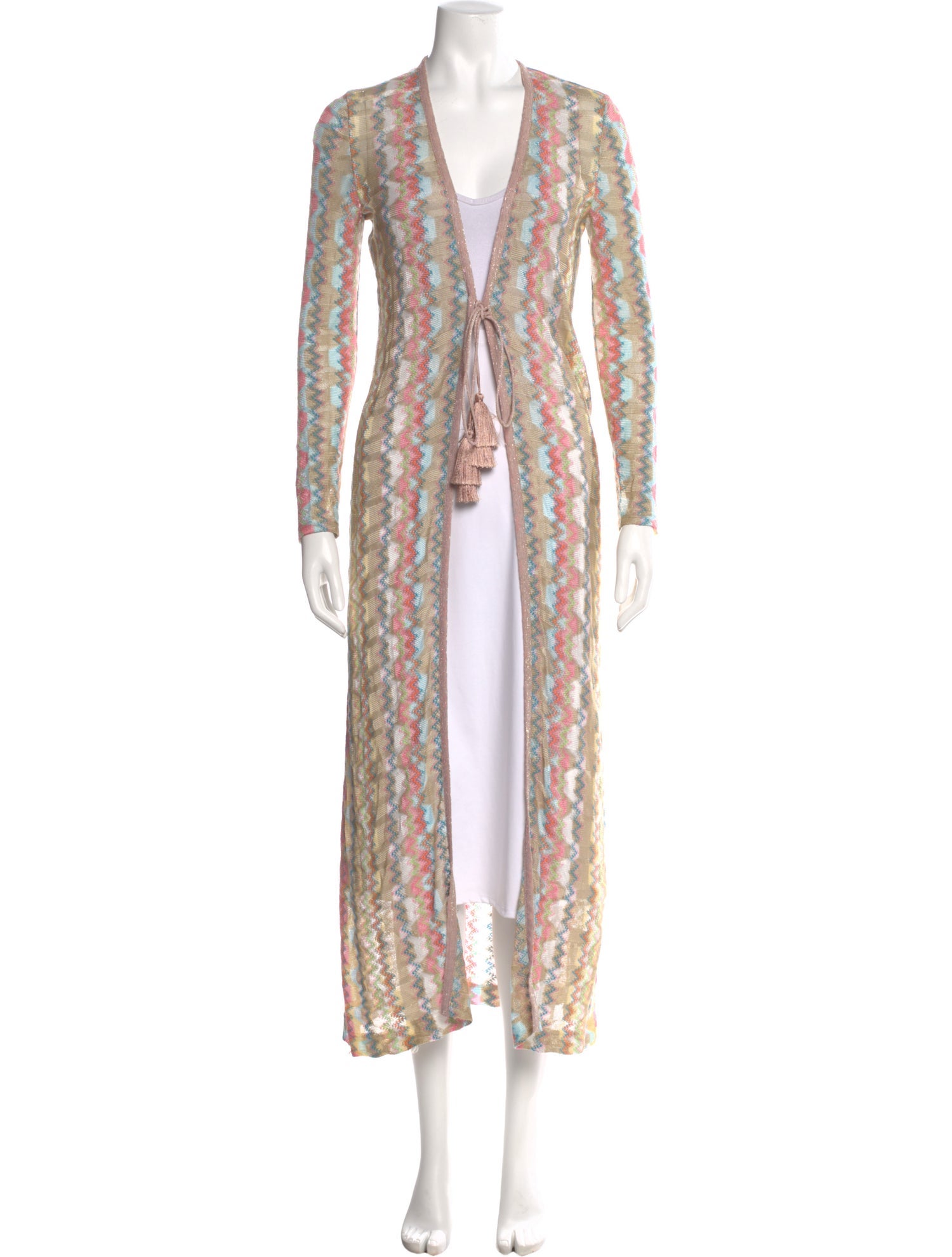 Alexis Printed Open Front Sweater