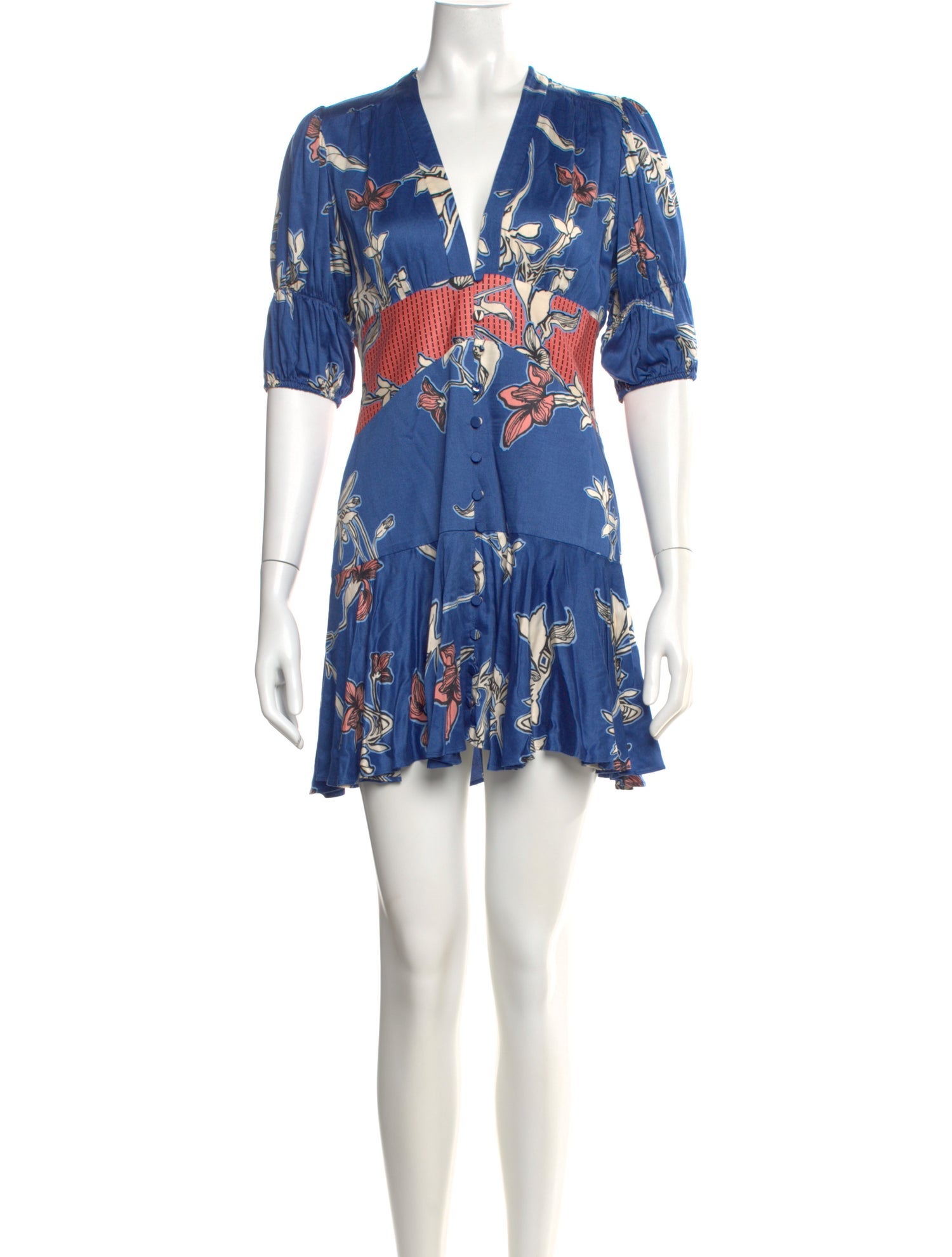 Alexis Floral Print Mini Dress