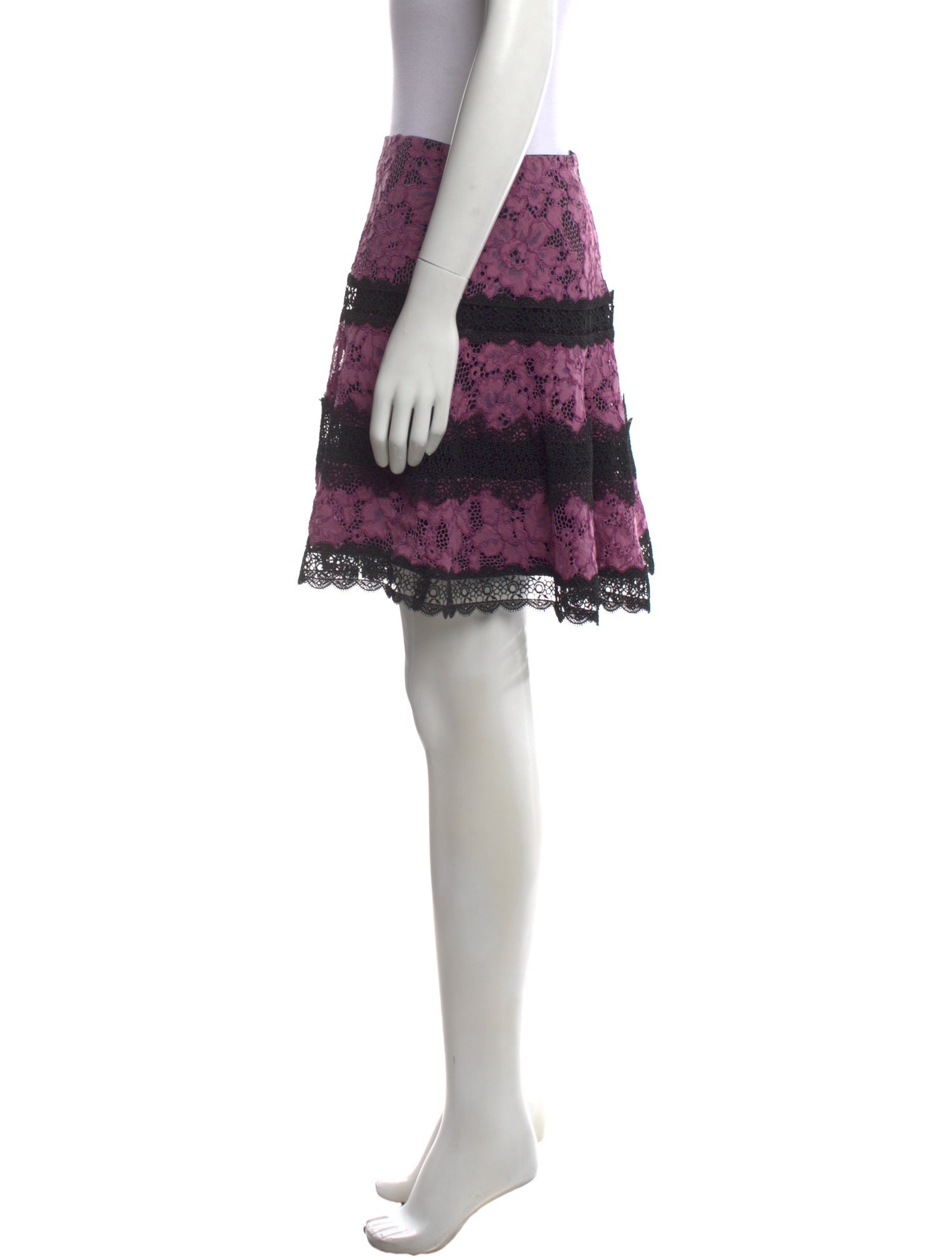 Alexis Lace Pattern Mini Skirt