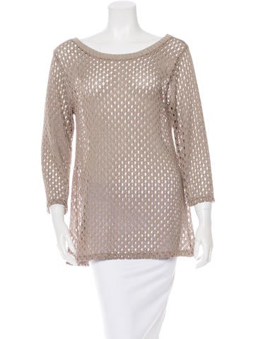 Alexis Open Knit Long Sleeve Top