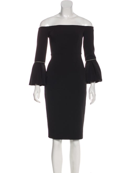 Alexis Bell Sleeve Mini Dress Black