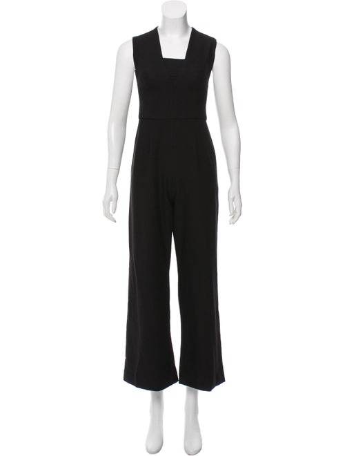 Alexis Sleeveless Wide-Leg Jumpsuit Black