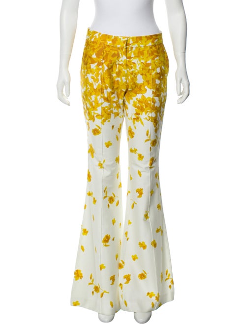 Alexis Printed Flared Pants Yellow