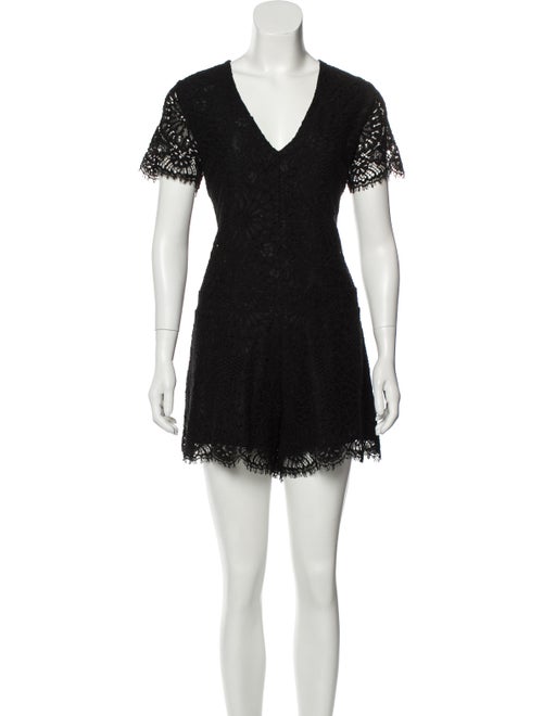 Alexis V-Neck Romper Black