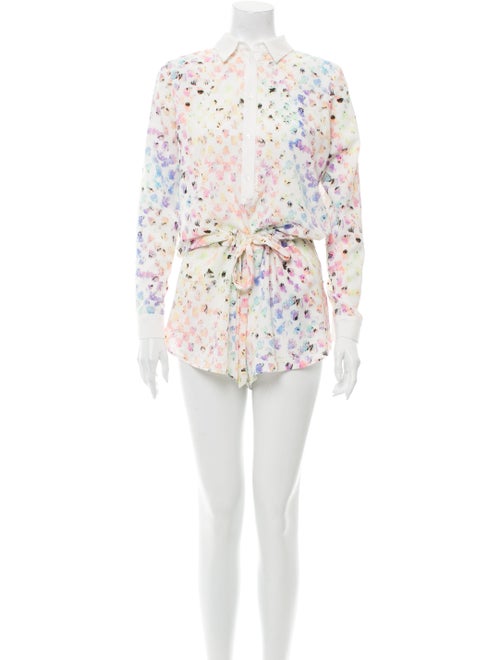 Alexis Printed Romper White