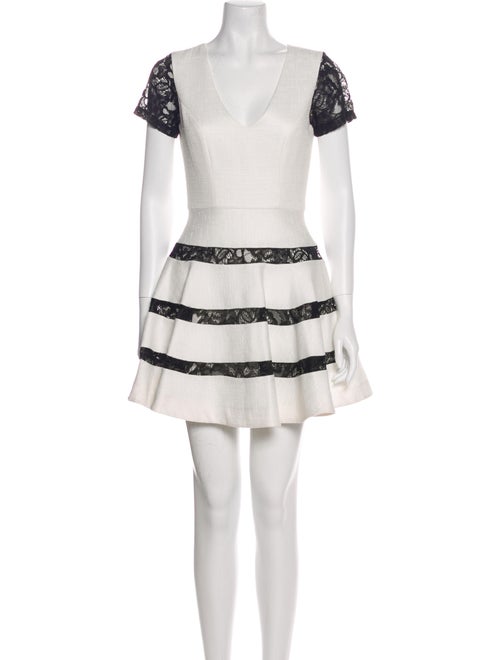 Alexis Lace Pattern Mini Dress