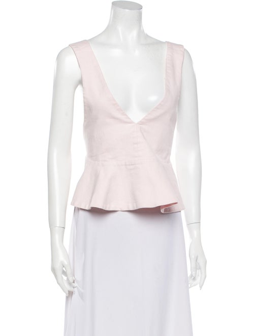 Alexis Sleeveless Denim Top pink