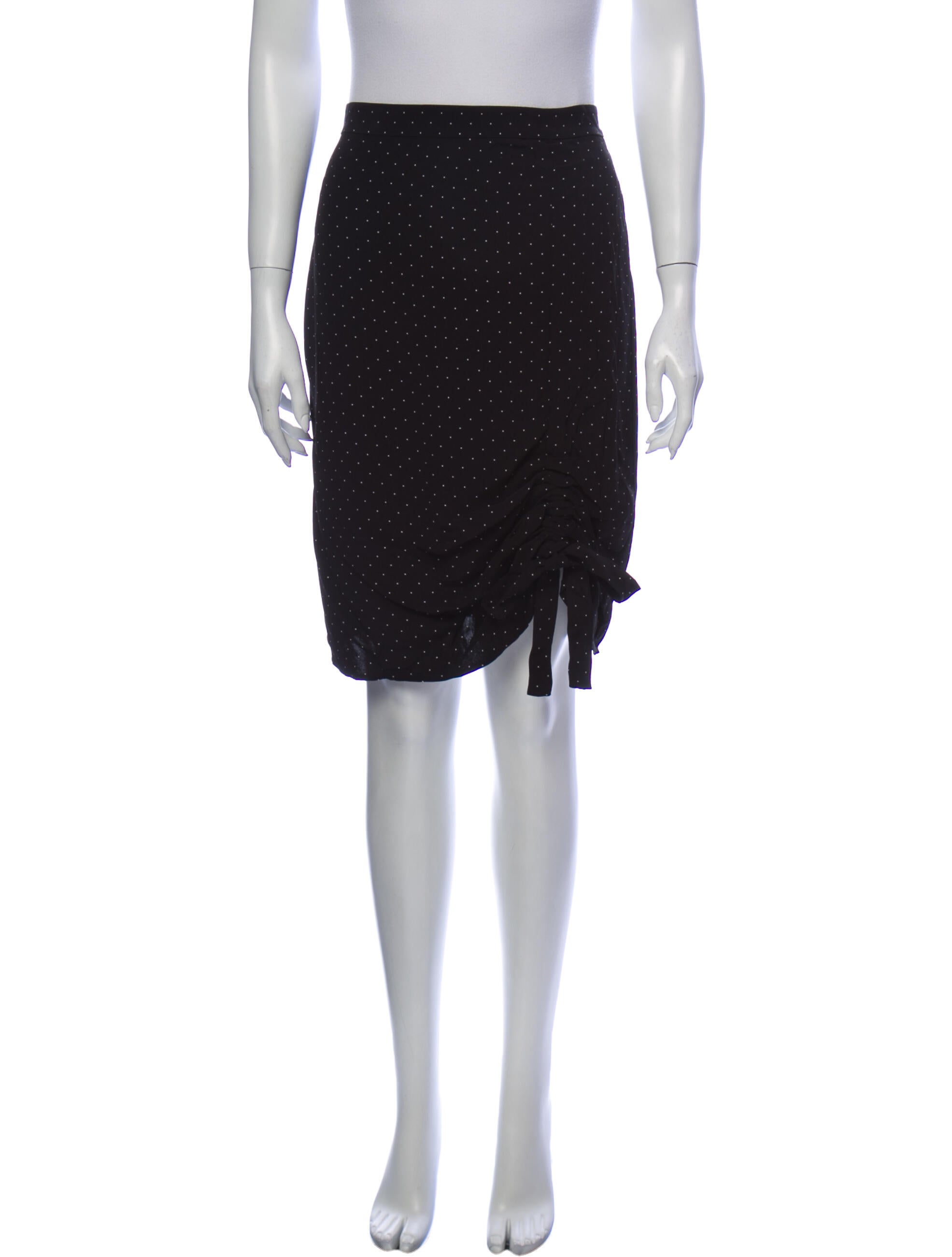 Alexis Polka Dot Print Knee-Length Skirt