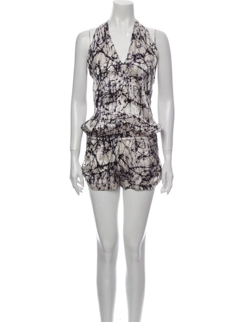 Alexis Silk Printed Romper