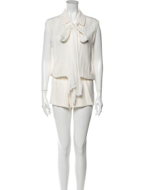 Alexis Silk Tie Neck Romper