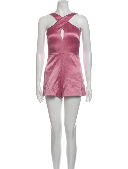 Alexis Halterneck Romper Pink