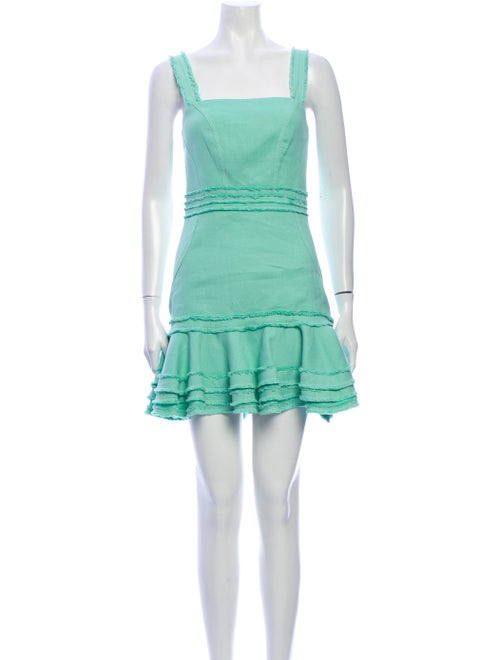Alexis Linen Mini Dress Green