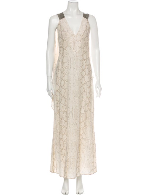 Alexis Lace Pattern Long Dress