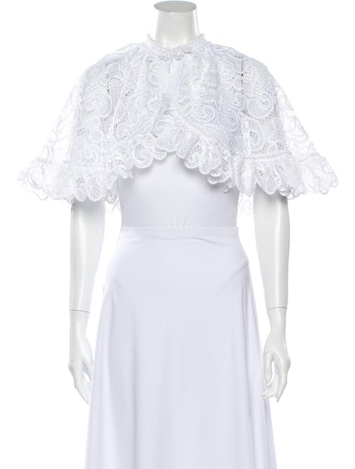 Alexis Lace Pattern Bolero White