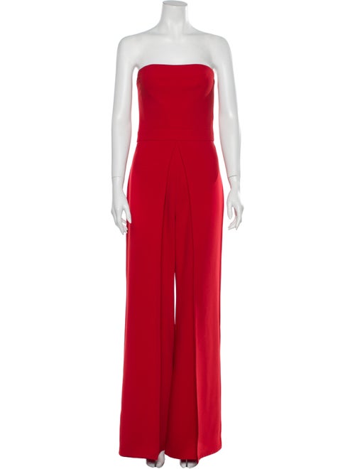 Alexis Strapless Jumpsuit Red