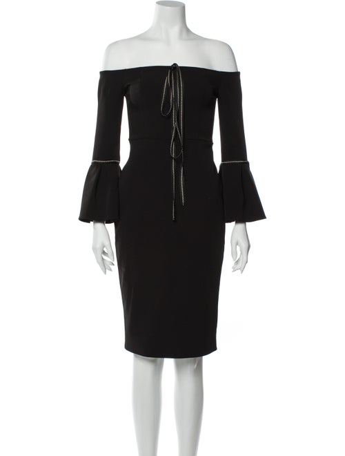 Alexis Off-The-Shoulder Mini Dress Black