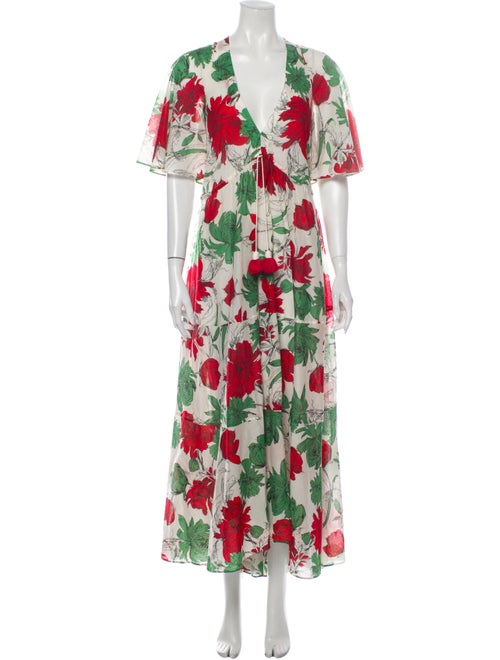 Alexis Floral Print Long Dress