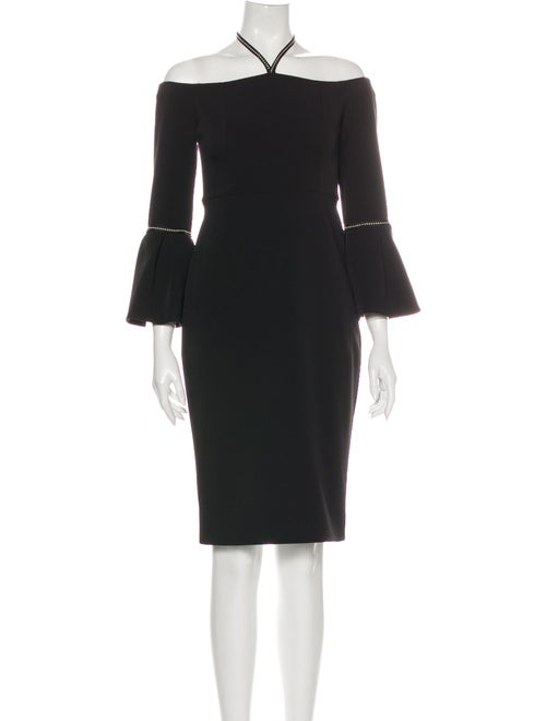 Alexis Halterneck Mini Dress Black