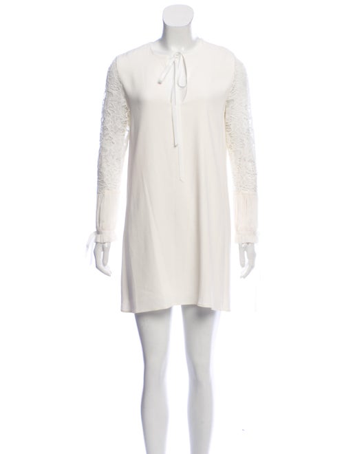 Alexis Lace Mini Dress White