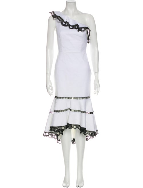 Alexis One-Shoulder Long Dress w/ Tags White