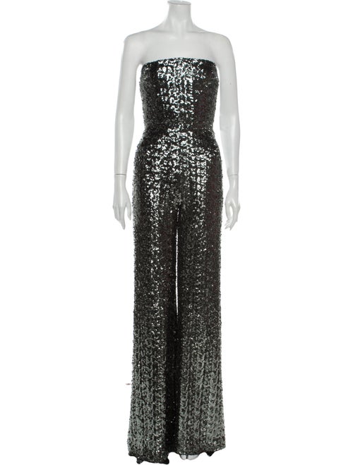 Alexis Strapless Jumpsuit Green