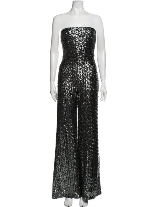 Alexis Strapless Jumpsuit Green
