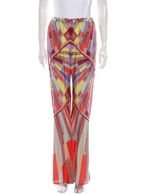 Alexis Silk Wide Leg Pants Orange