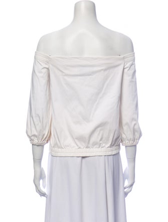Alexis Off-The-Shoulder Three-Quarter Sleeve Top