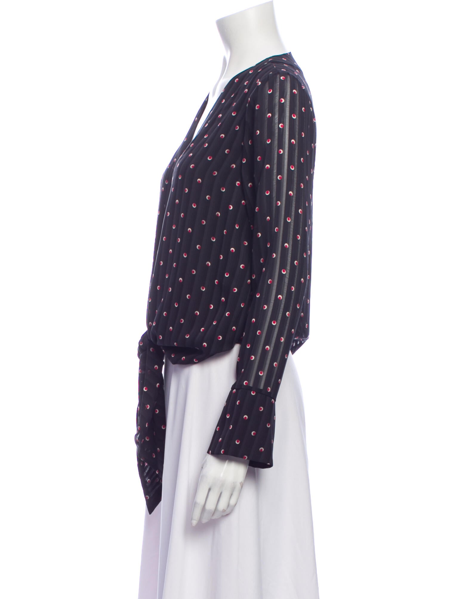 Alexis Printed V-Neck Blouse