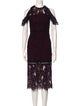 Alexis Lace Pattern Midi Length Dress
