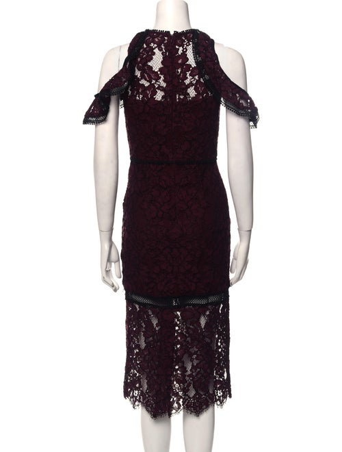 Alexis Lace Pattern Midi Length Dress