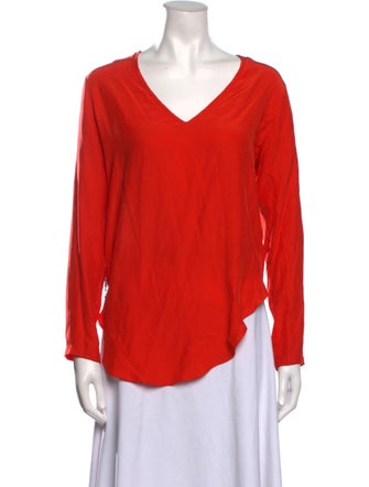 Alexis Silk V-Neck Blouse