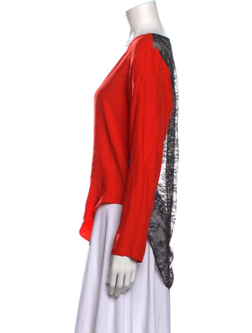 Alexis Silk V-Neck Blouse